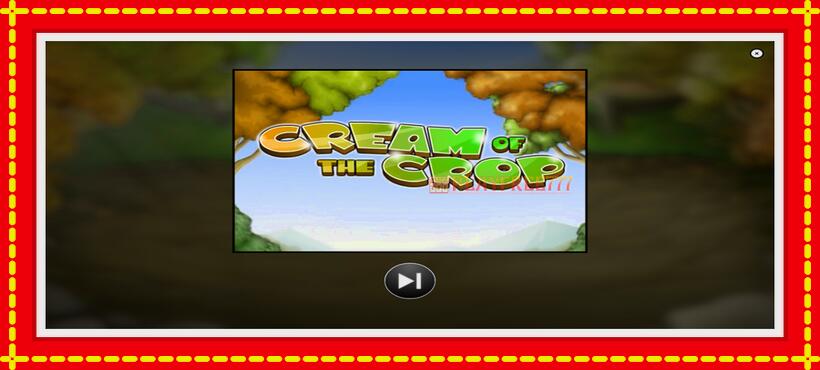 Slot machine Cream of the Crop with access to free game online, picture 1