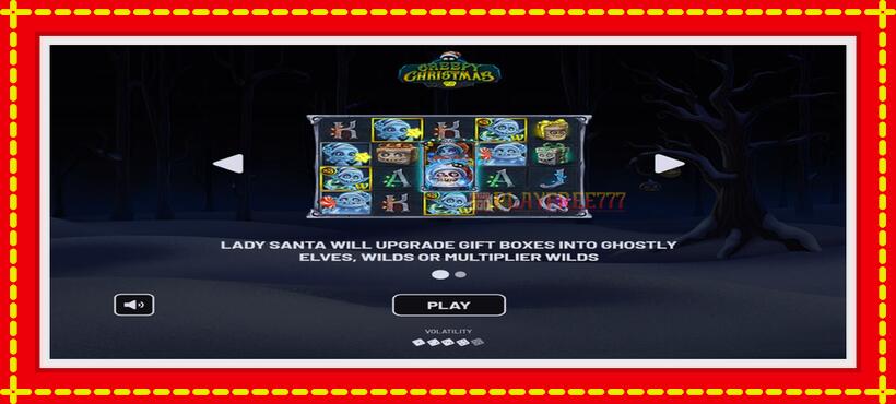 Slot machine Creepy Christmas with access to free game online, picture 1