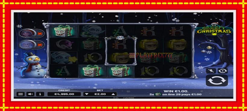 Slot machine Creepy Christmas with access to free game online, picture 3