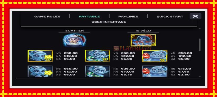 Slot machine Creepy Christmas with access to free game online, picture 4