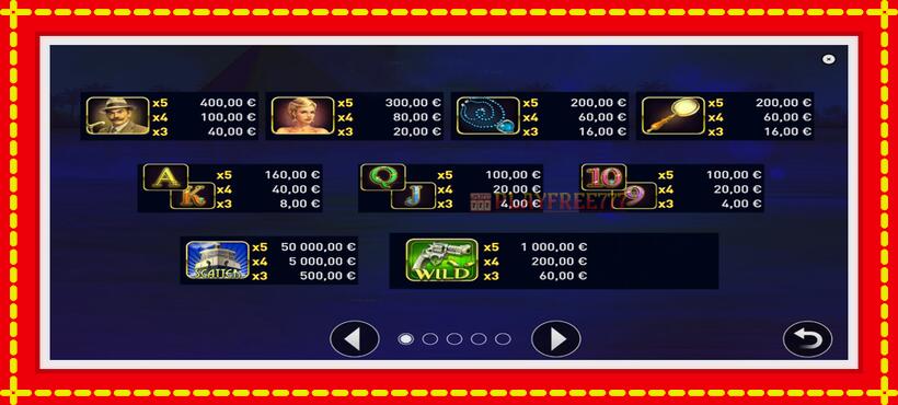 Slot machine Crime on the Nile with access to free game online, picture 6