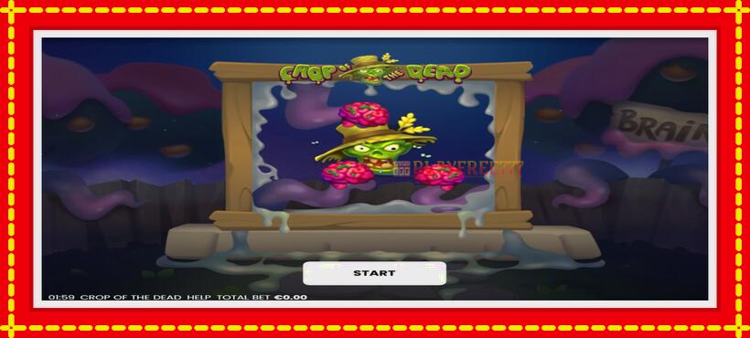 Slot machine Crop of the Dead with access to free game online, picture 1