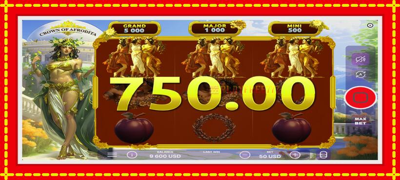 Slot machine Crown of Afrodita with access to free game online, picture 3