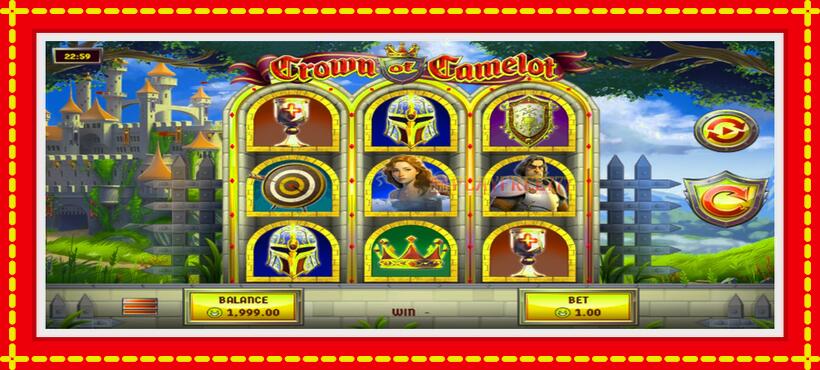 Slot machine Crown of Camelot with access to free game online, picture 2