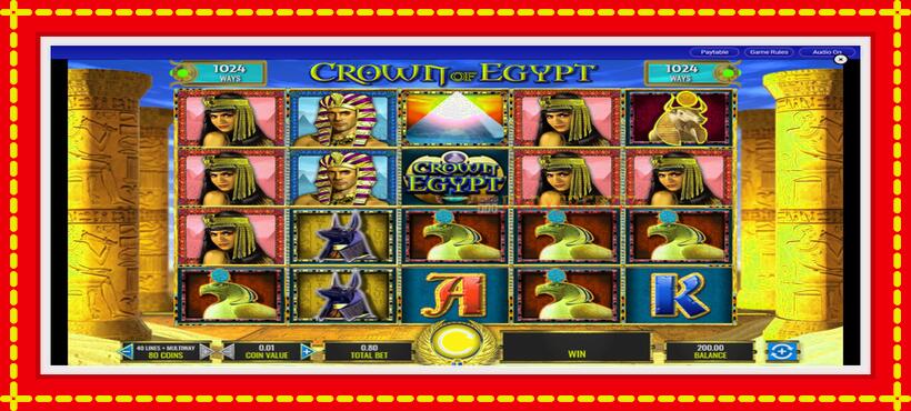 Slot machine Crown of Egypt with access to free game online, picture 1