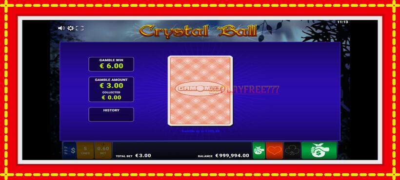 Slot machine Crystal Ball with access to free game online, picture 3