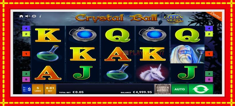 Slot machine Crystal Ball Golden Nights with access to free game online, picture 1