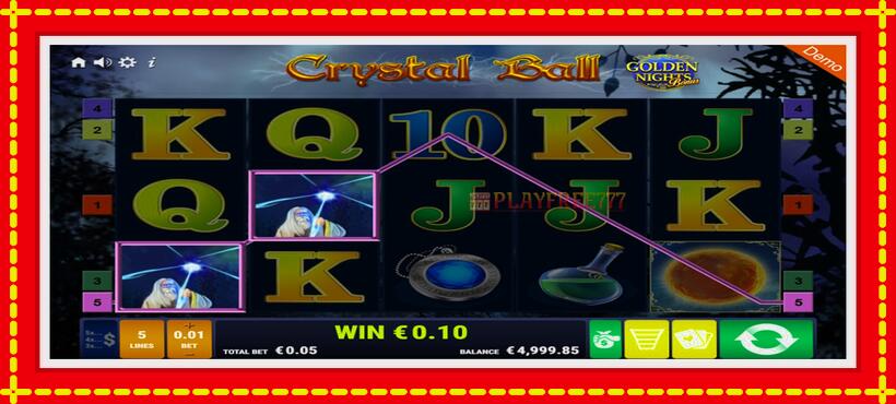 Slot machine Crystal Ball Golden Nights with access to free game online, picture 2