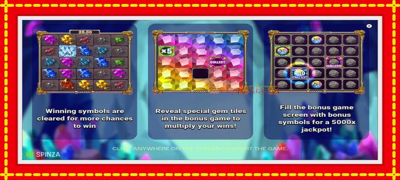 Slot machine Crystal Crushers with access to free game online, picture 1