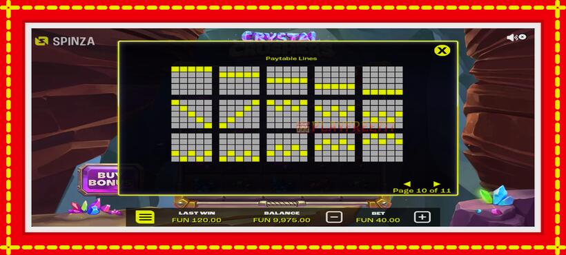 Slot machine Crystal Crushers with access to free game online, picture 7