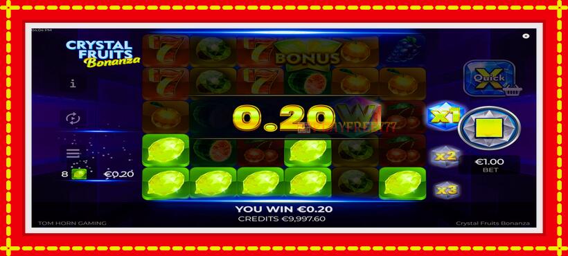 Slot machine Crystal Fruits Bonanza with access to free game online, picture 4