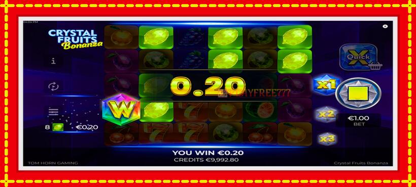 Slot machine Crystal Fruits Bonanza with access to free game online, picture 5