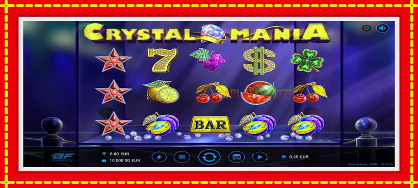 Slot machine Crystal Mania with access to free game online, picture 1