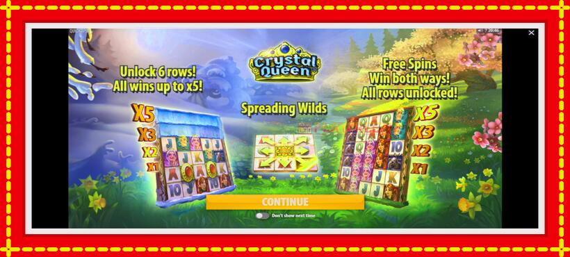 Slot machine Crystal Queen with access to free game online, picture 1