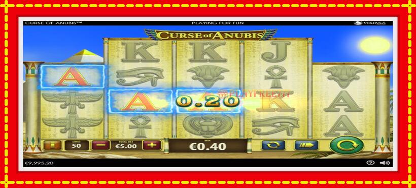 Slot machine Curse of Anubis with access to free game online, picture 2