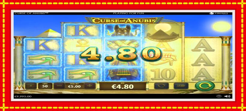 Slot machine Curse of Anubis with access to free game online, picture 3