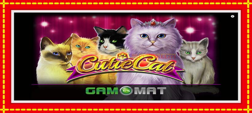 Slot machine Cutie Cat with access to free game online, picture 1