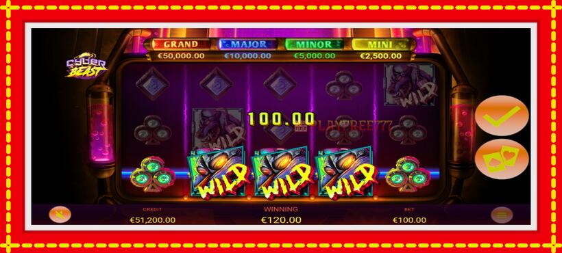 Slot machine Cyber Beast with access to free game online, picture 4