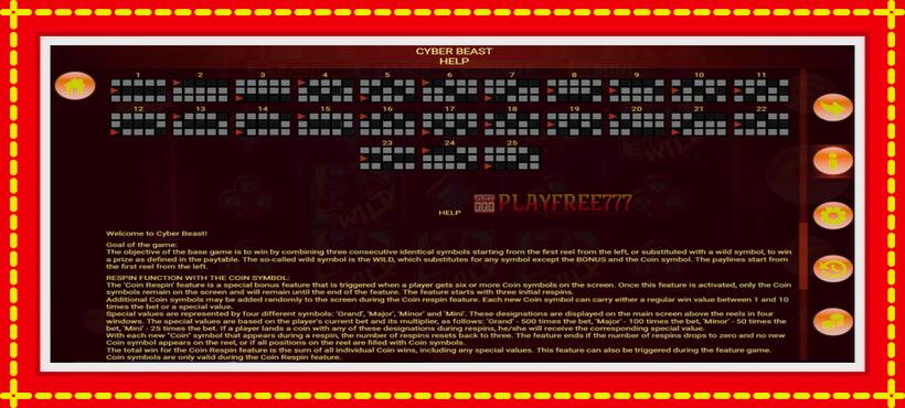 Slot machine Cyber Beast with access to free game online, picture 7