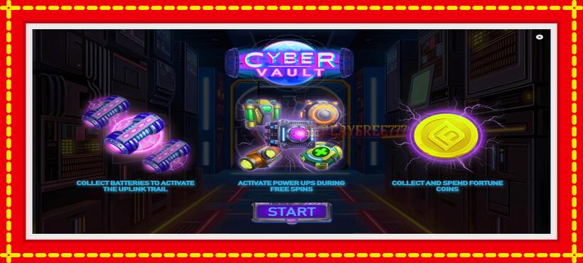 Slot machine Cyber Vault with access to free game online, picture 1