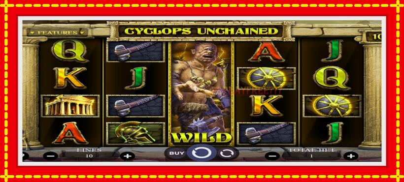 Slot machine Cyclops Unchained with access to free game online, picture 1