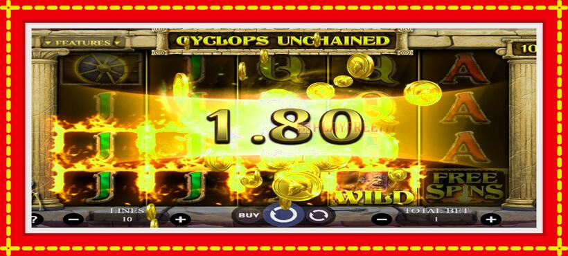 Slot machine Cyclops Unchained with access to free game online, picture 3