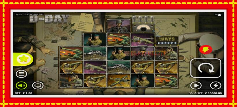 Slot machine D Day with access to free game online, picture 1