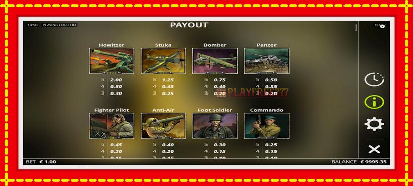 Slot machine D Day with access to free game online, picture 6