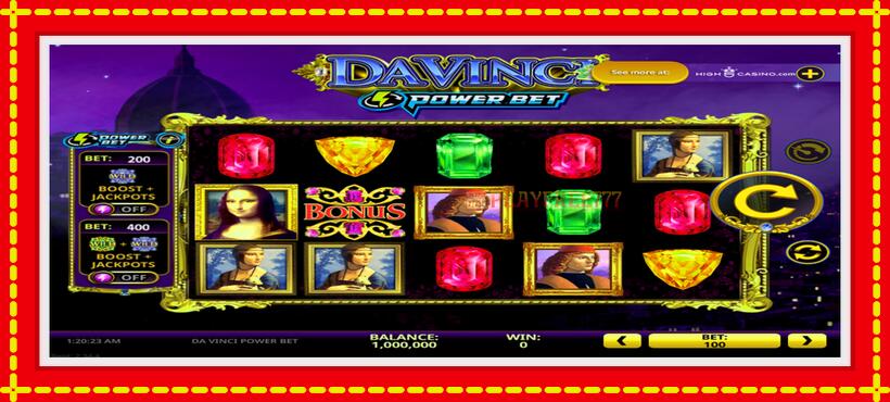 Slot machine Da Vinci Power Bet with access to free game online, picture 2