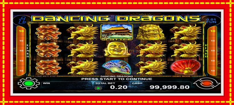 Slot machine Dancing Dragons with access to free game online, picture 1