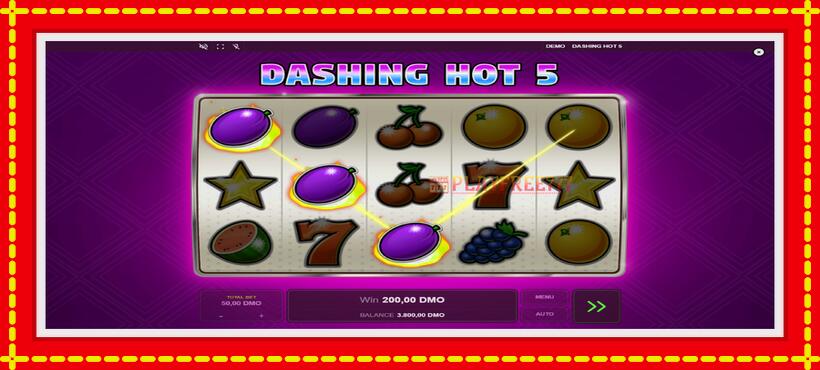 Slot machine Dashing Hot 5 with access to free game online, picture 4