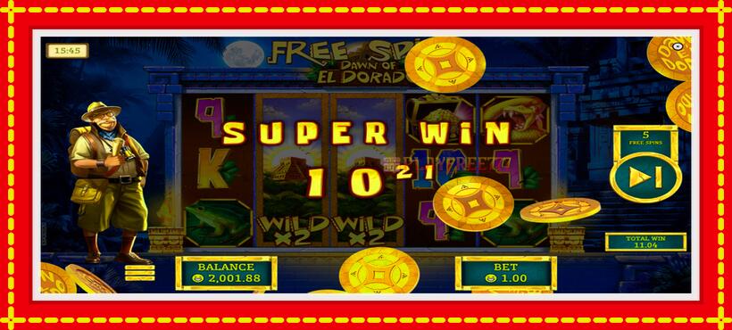 Slot machine Dawn of El Dorado with access to free game online, picture 5