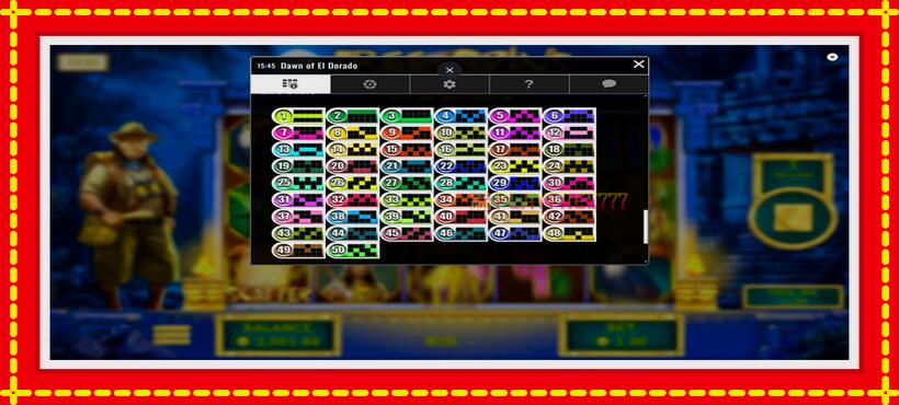 Slot machine Dawn of El Dorado with access to free game online, picture 7