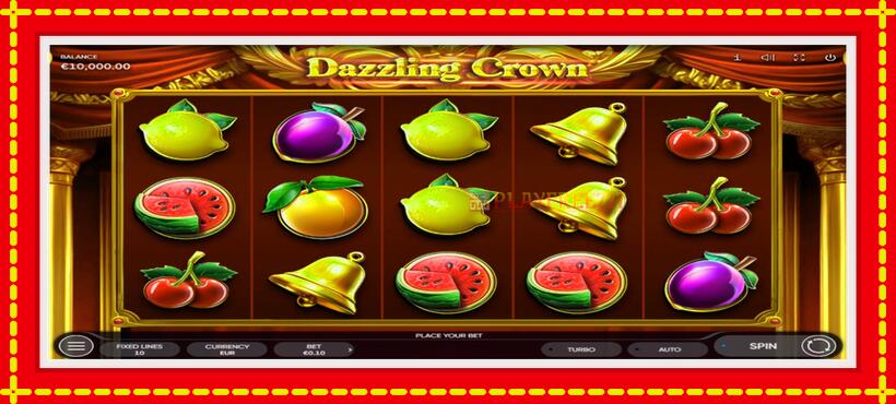 Slot machine Dazzling Crown with access to free game online, picture 1