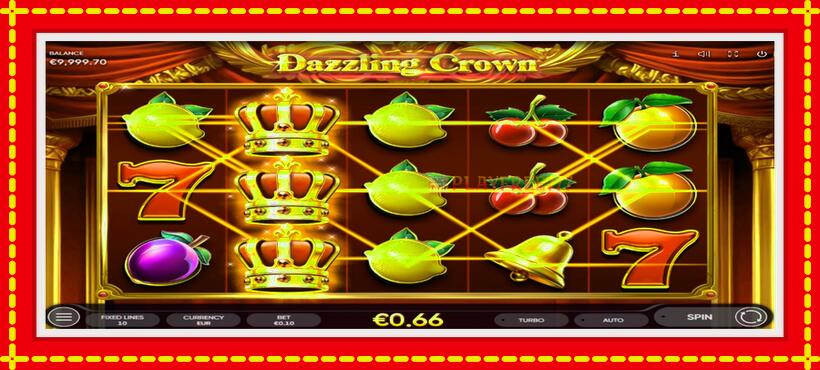 Slot machine Dazzling Crown with access to free game online, picture 3