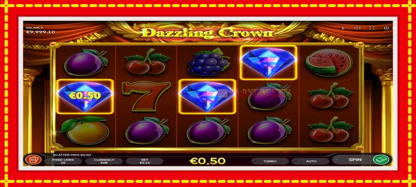 Slot machine Dazzling Crown with access to free game online, picture 4