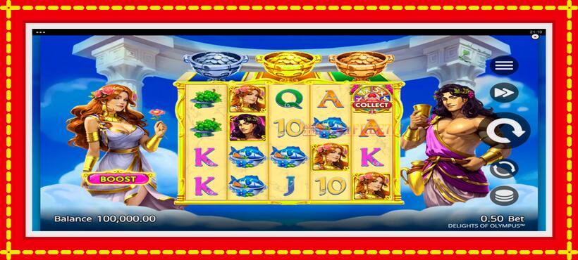 Slot machine Delights of Olympus with access to free game online, picture 1