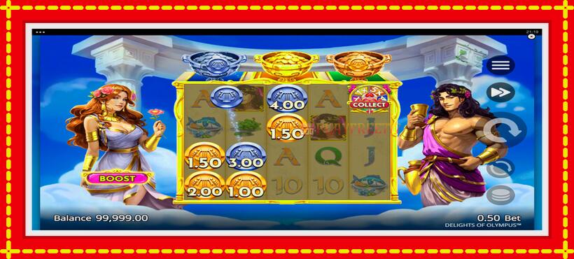 Slot machine Delights of Olympus with access to free game online, picture 2