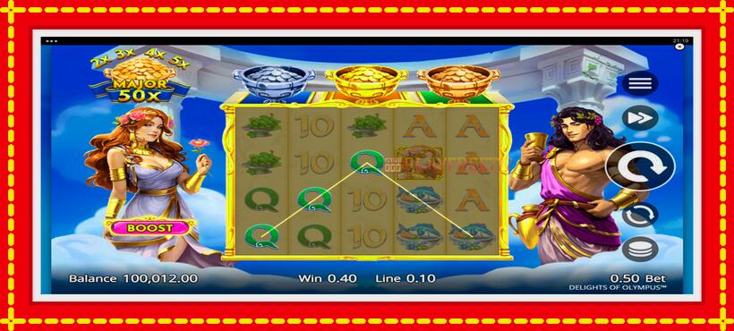 Slot machine Delights of Olympus with access to free game online, picture 4