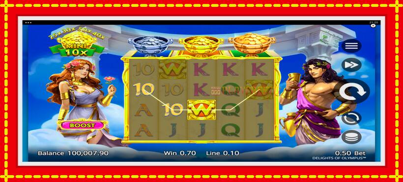 Slot machine Delights of Olympus with access to free game online, picture 5