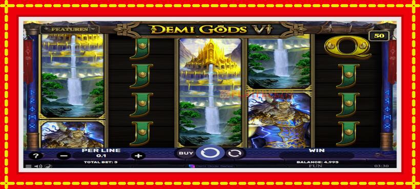 Slot machine Demi Gods 6 with access to free game online, picture 2