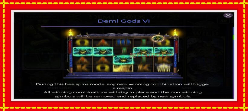 Slot machine Demi Gods 6 with access to free game online, picture 5