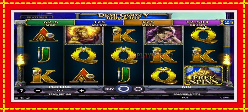 Slot machine Demi Gods V Hold & Hit with access to free game online, picture 2