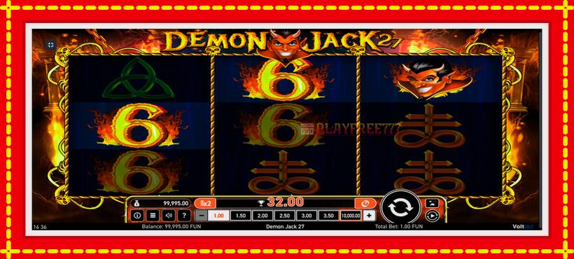 Slot machine Demon Jack 27 with access to free game online, picture 3