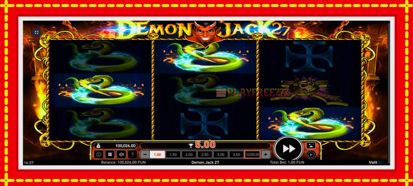 Slot machine Demon Jack 27 with access to free game online, picture 7