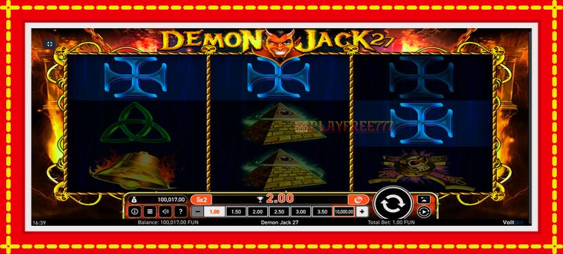 Slot machine Demon Jack 27 with access to free game online, picture 8