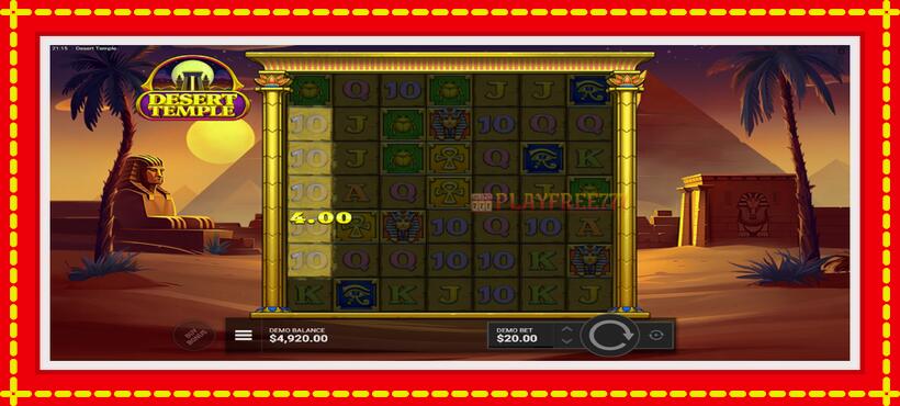 Slot machine Desert Temple with access to free game online, picture 3