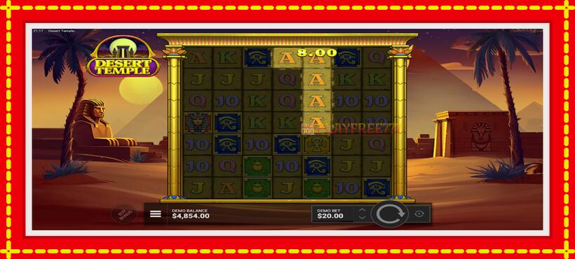 Slot machine Desert Temple with access to free game online, picture 4