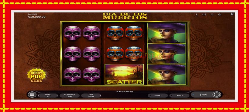 Slot machine Dia de Los Muertos with access to free game online, picture 1