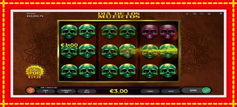 Slot machine Dia de Los Muertos with access to free game online, picture 3